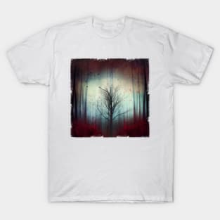 disorientation and change - lone tree abstract T-Shirt